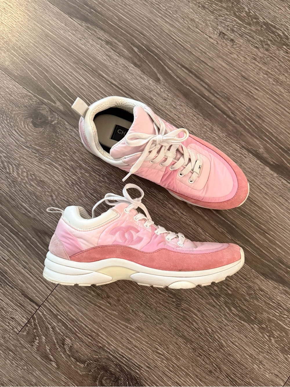 Chanel Pink Trainers